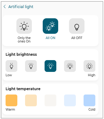 Artificial lights Option