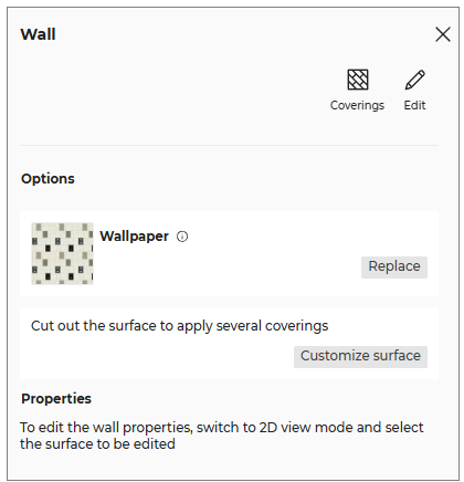 Customize Surface Edit