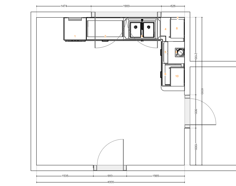 no furniture dimensions plan