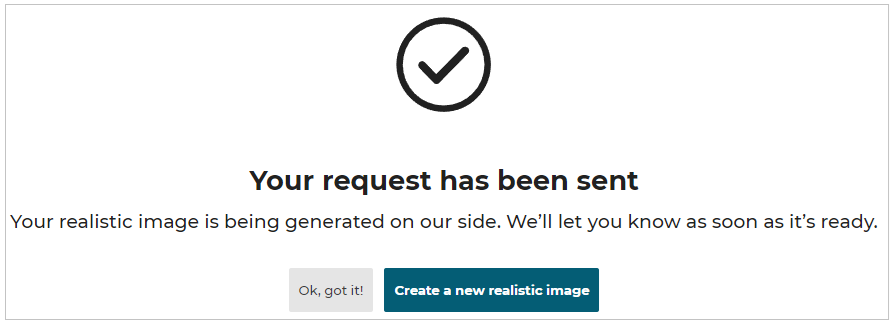 Request has been sent