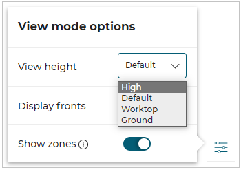 View mode options