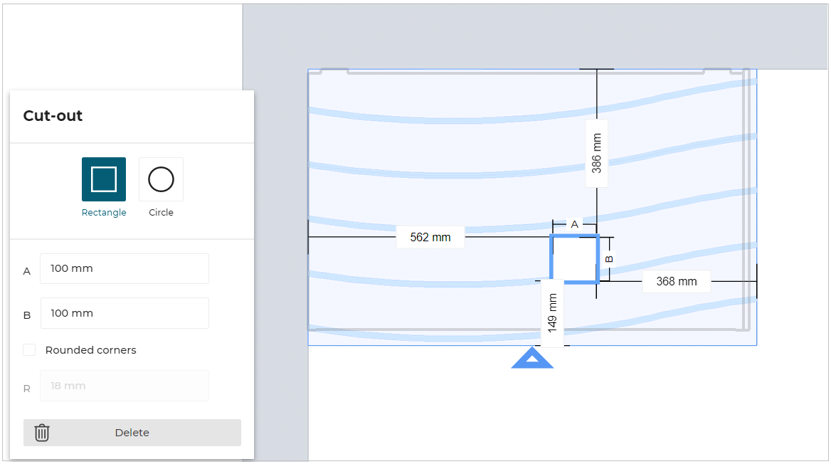Cut-outs edge products