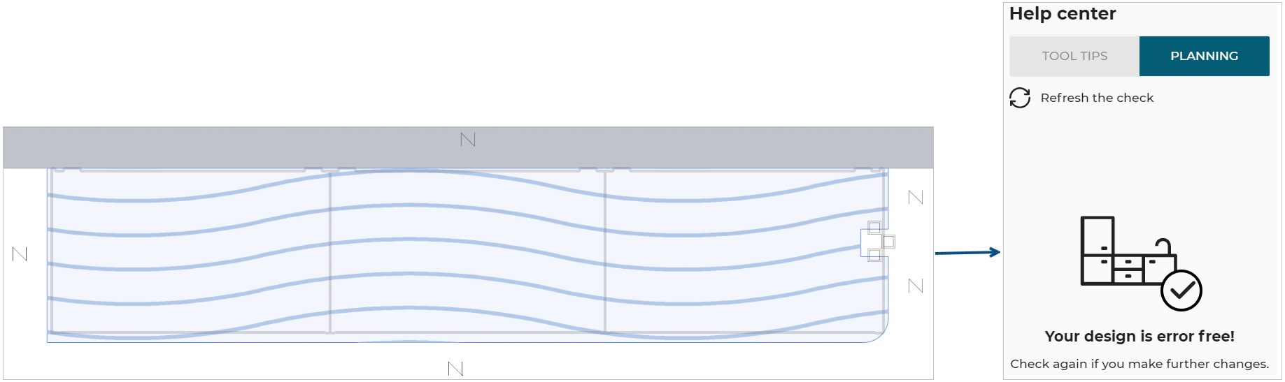 Incompatible edge finish with cut edge