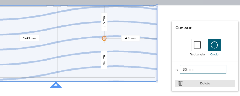 Gopd cut-out dimensions