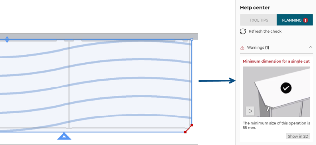 Single cut too small