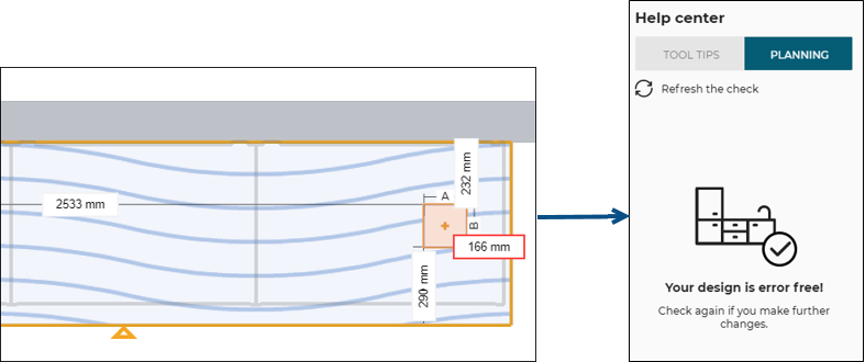 Cut-out and worktop end
