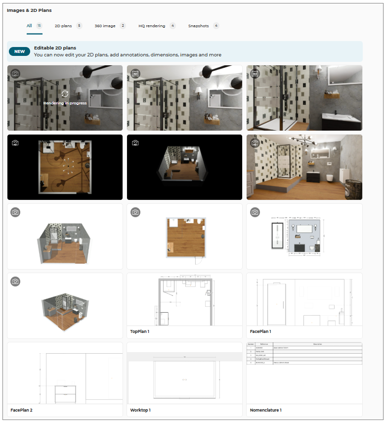 2D Plans and Images
