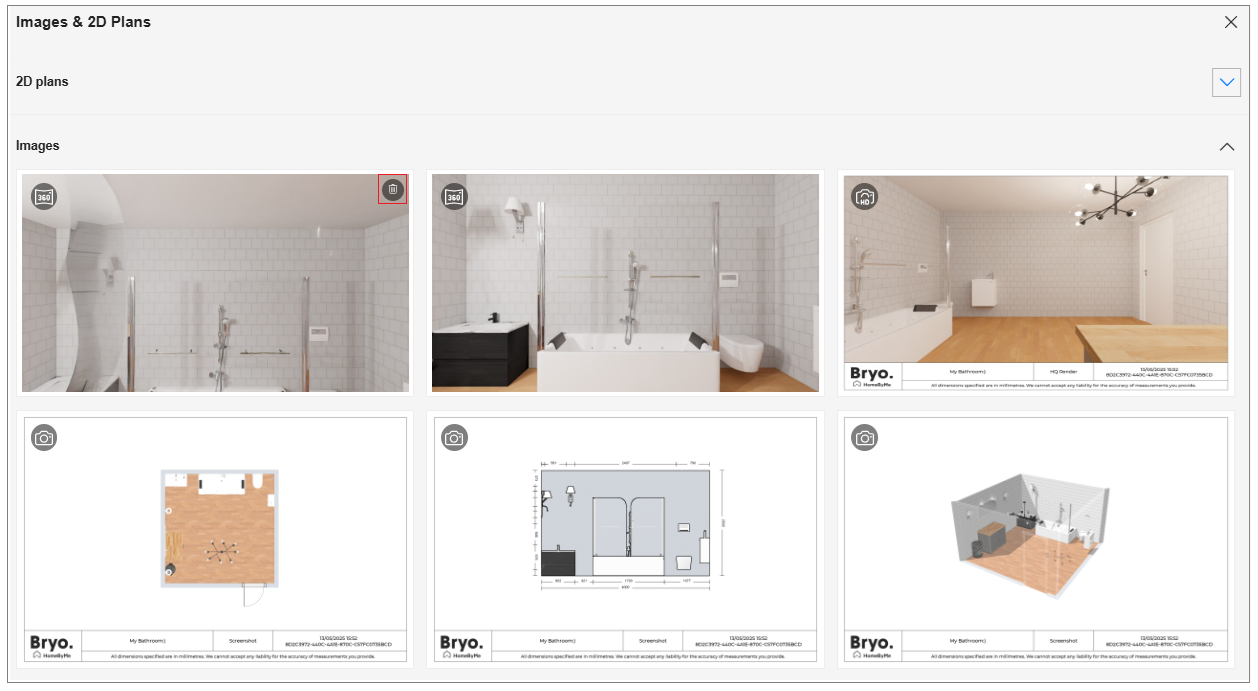 2D Plans Options
