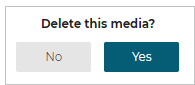 Delete confirmation