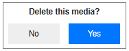 Delete confirmation