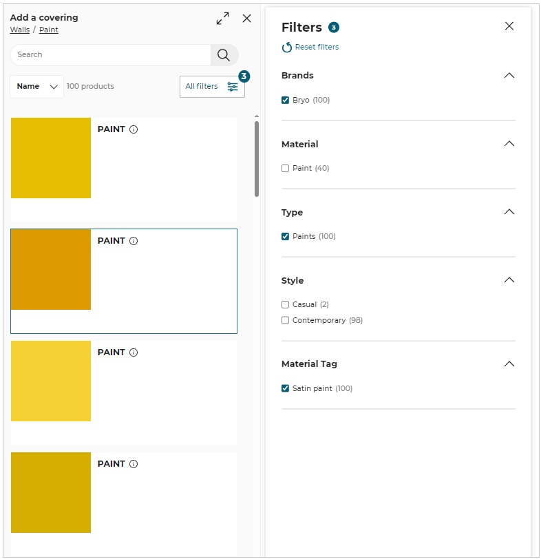 Filter Options