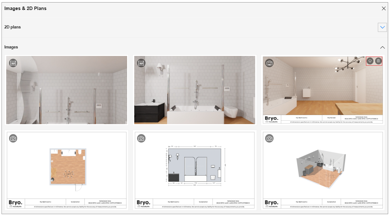 2D Plans Options