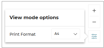 View mode options